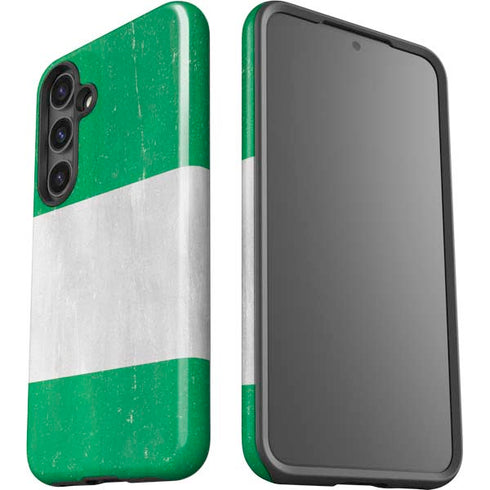 Nigeria Flag Distressed Galaxy S25 Impact Case